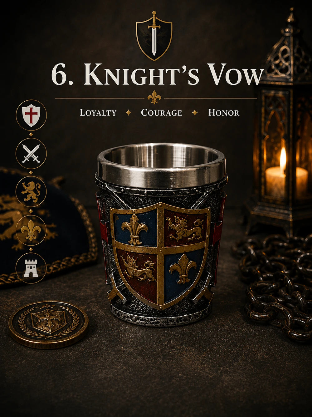 MEDIEVAL SHOT GLASSES — CHOOSE YOUR LEGEND