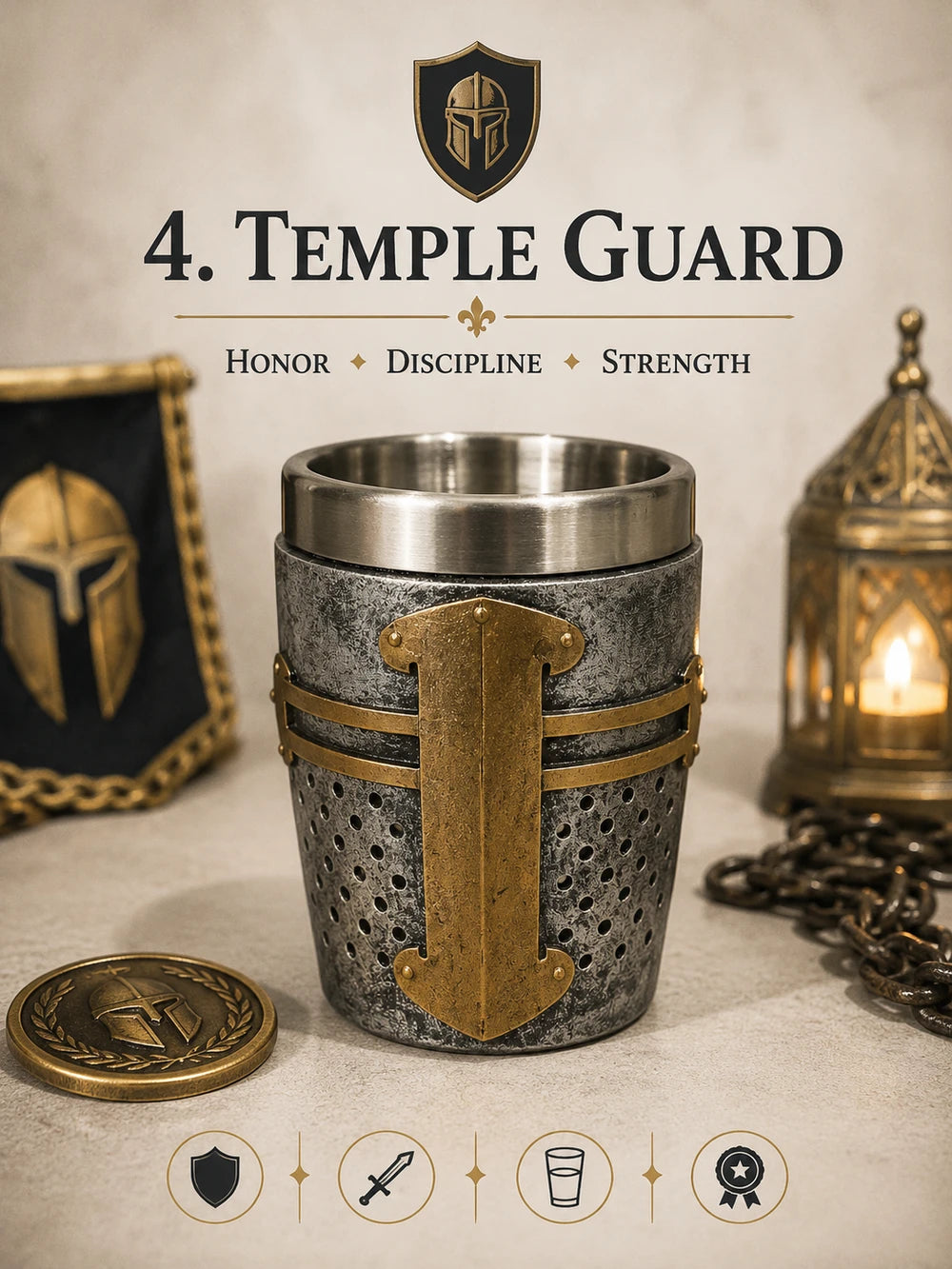 MEDIEVAL SHOT GLASSES — CHOOSE YOUR LEGEND
