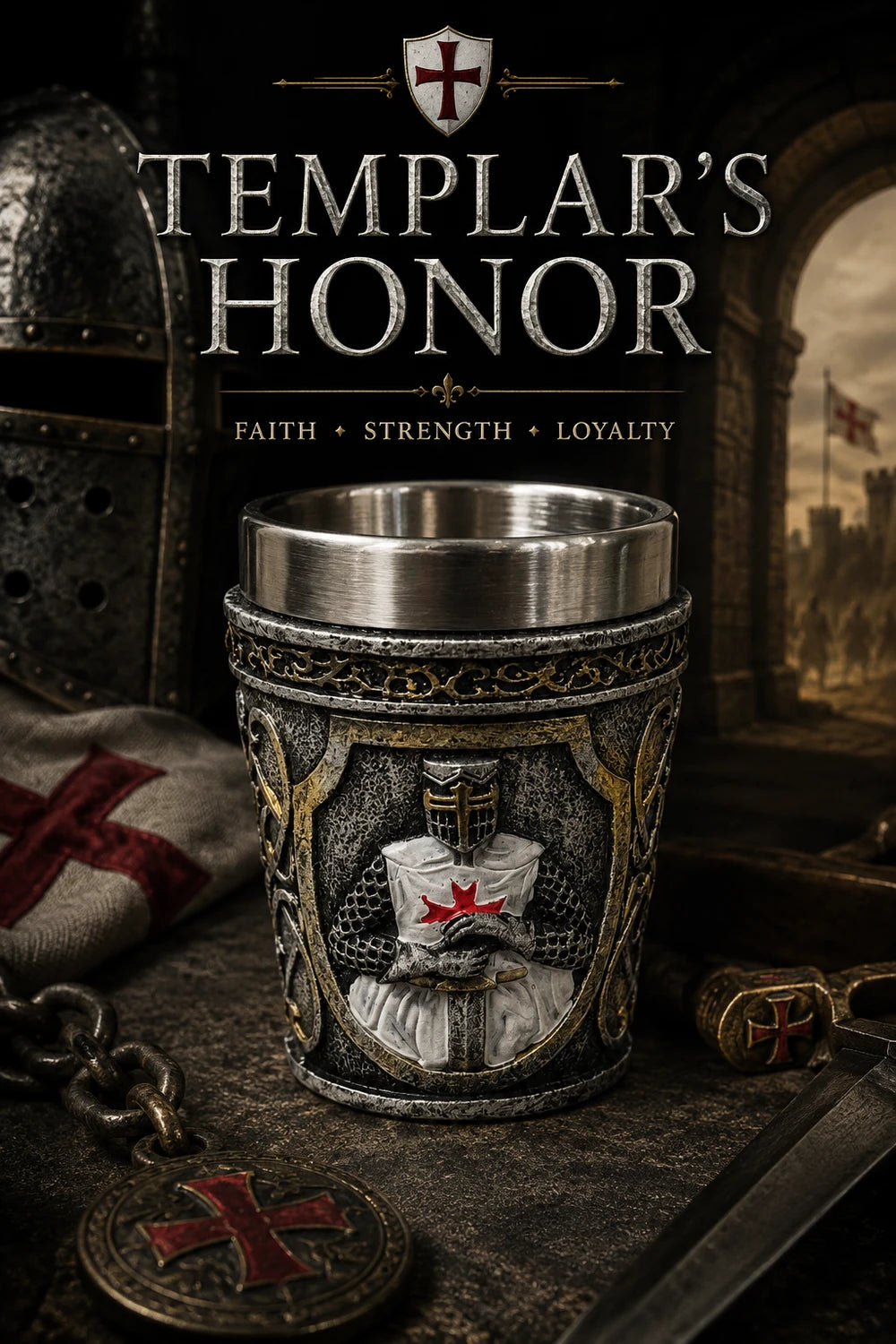 MEDIEVAL SHOT GLASSES — CHOOSE YOUR LEGEND