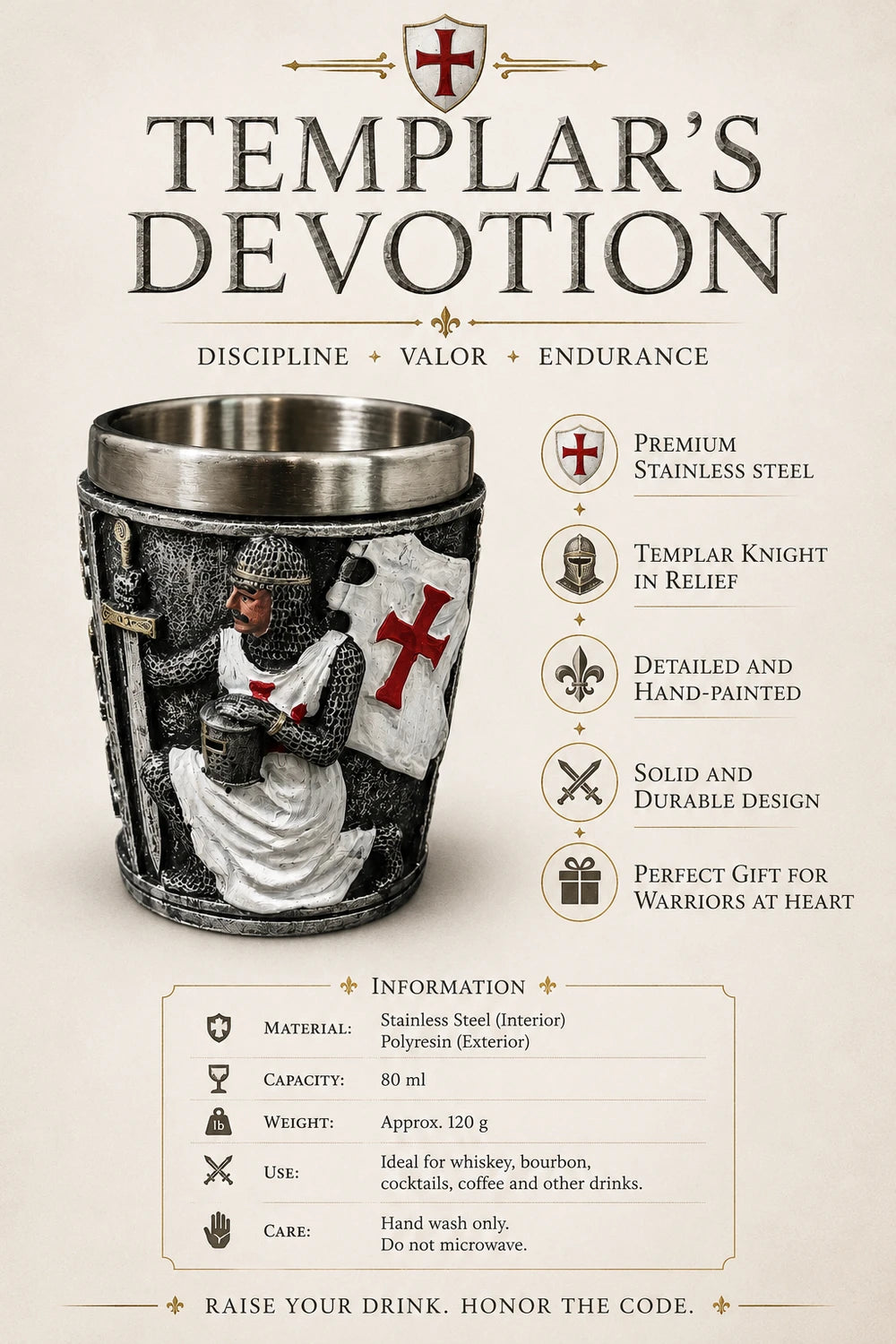 MEDIEVAL SHOT GLASSES — CHOOSE YOUR LEGEND