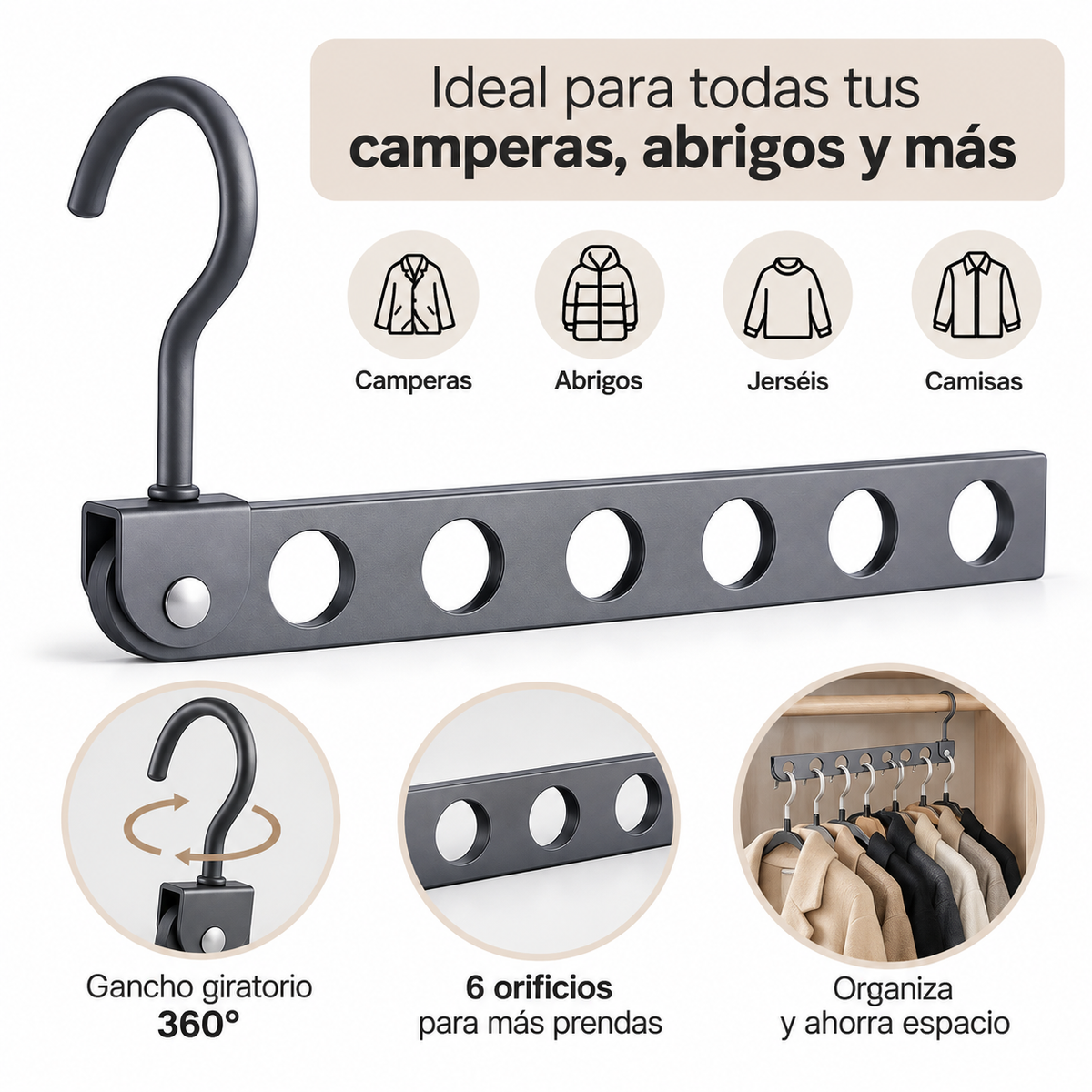 SpaceDrop™ – Haz Sitio a tu Ropa de Invierno