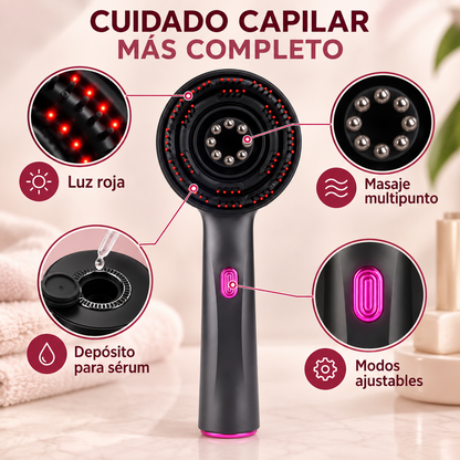 Masajeador Capilar Spa con Luz Roja y Aromaterapia