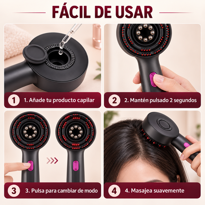 Masajeador Capilar Spa con Luz Roja y Aromaterapia